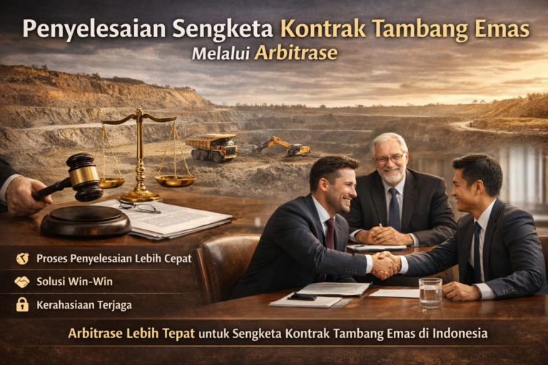 PENYELESAIAN SENGKETA DALAM KONTRAK TAMBANG EMAS MELALUI ARBITRASE